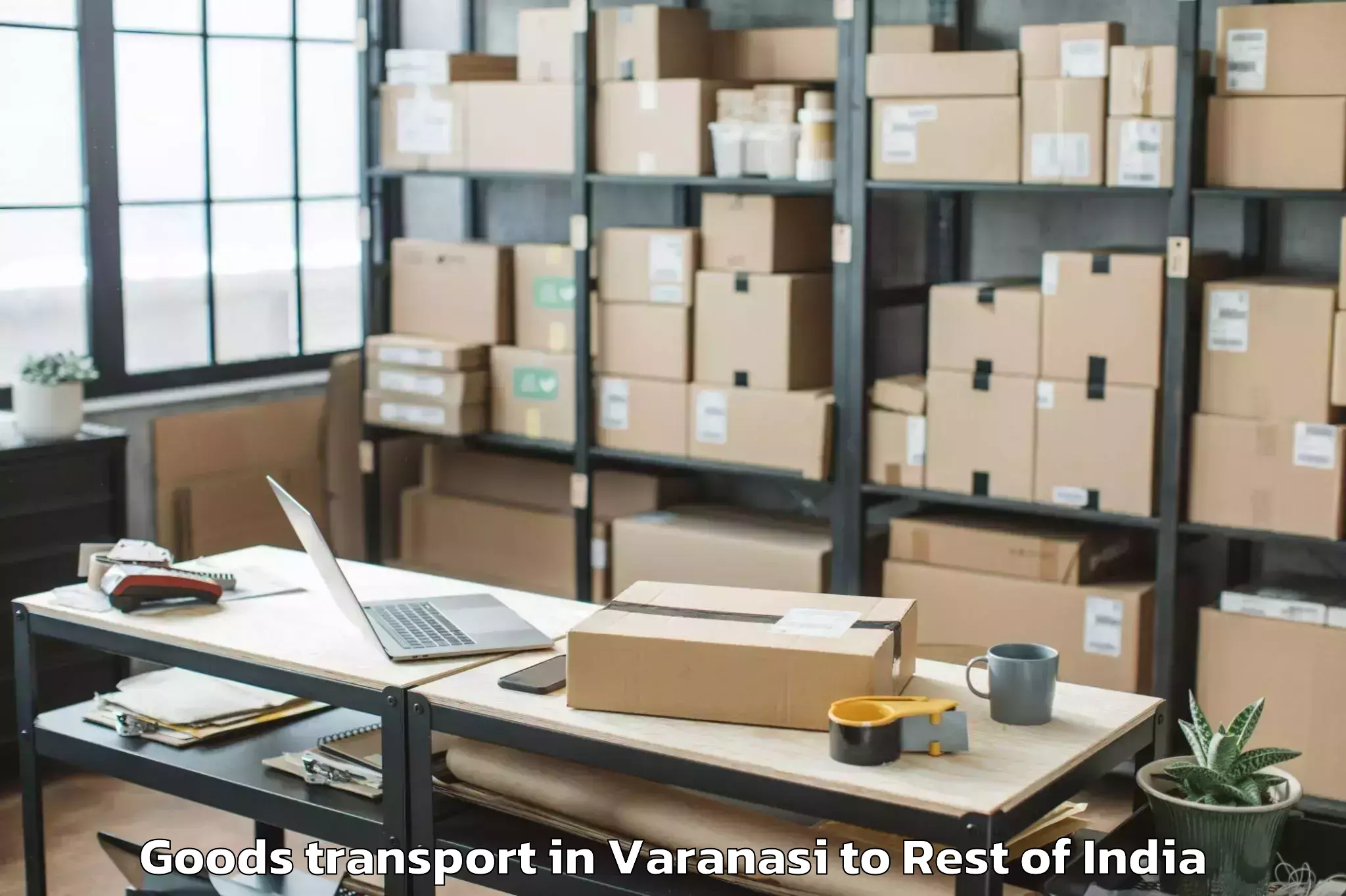 Varanasi to Iit Jammu Goods Transport